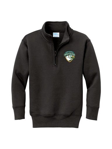 Youth Core Fleece 1/4-Zip Pullover Sweatshirt preview, front
