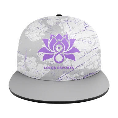 Sublimated 5 Panel Solid Flat Bill Cap preview, front