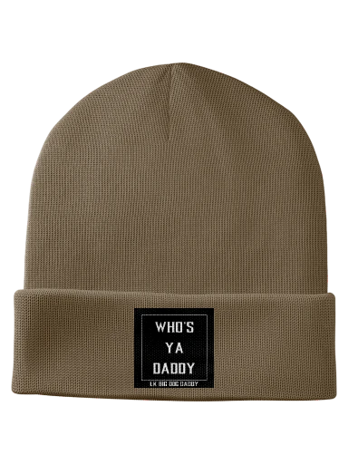 Tan Big Dog Knit Beanie preview, front