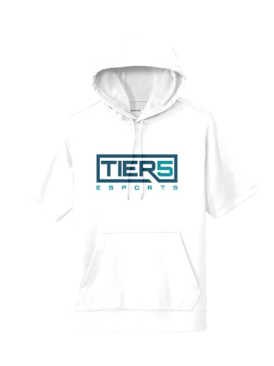Tier 5 Fundraising Store Sport-Wick Fleece Short Sleeve Hooded Pullover preview, front