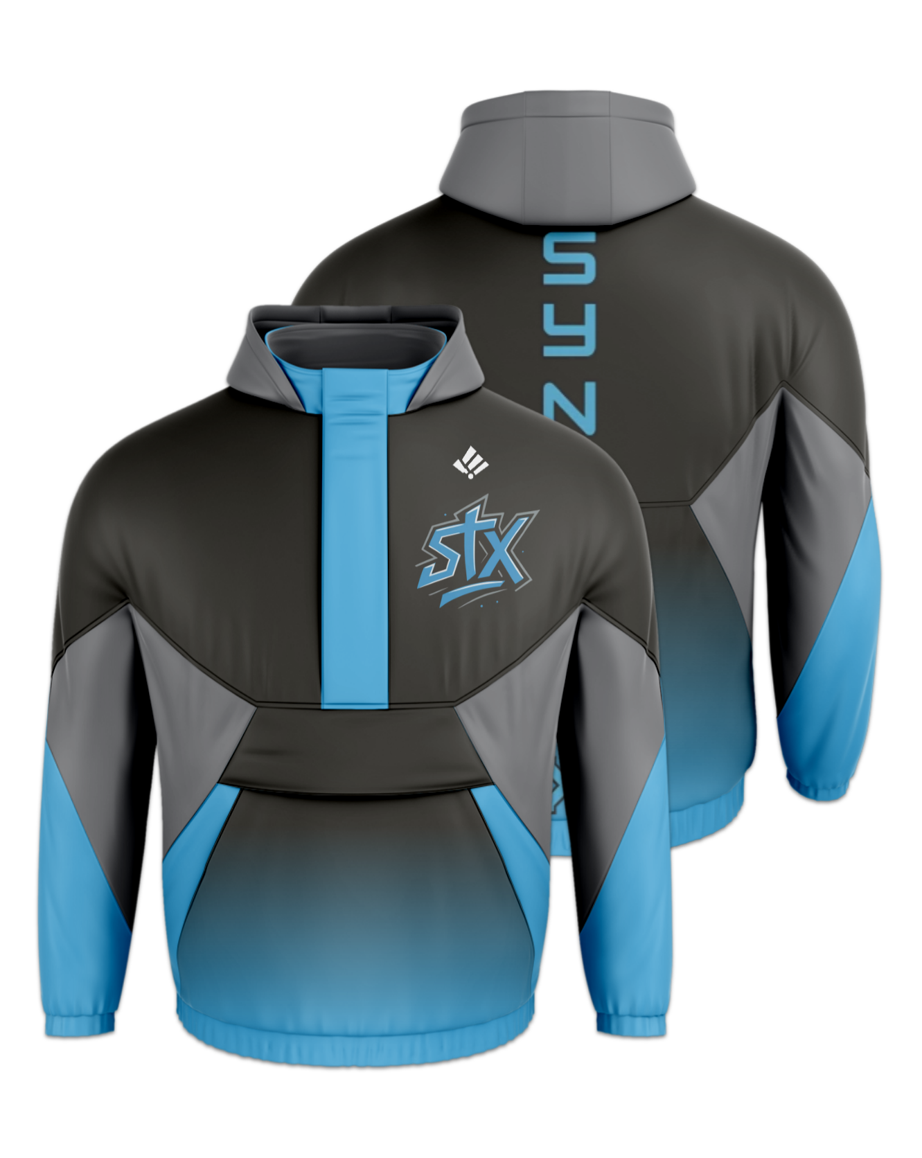 Rendered product preview, stack