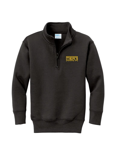 Youth Core Fleece 1/4-Zip Pullover Sweatshirt preview, front