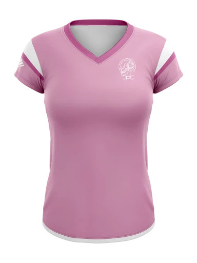 Pink Short Sleeve V-neck preview, front