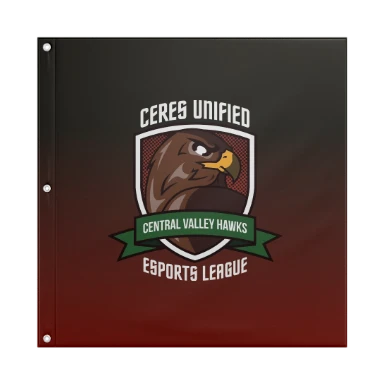 Sublimated Flag with Grommets - 24"x24" preview, front