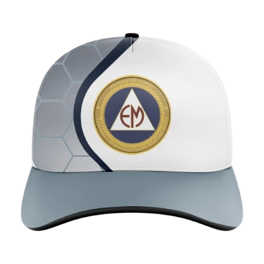 Sublimated 5 Panel Curved Bill Cap preview, front