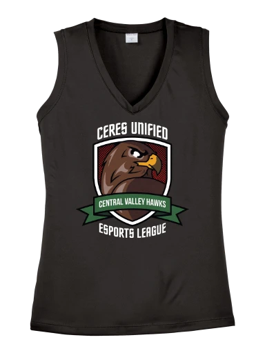 Sport-Tek Women's Sleeveless PosiCharge Competitor V-Neck Tee preview, front