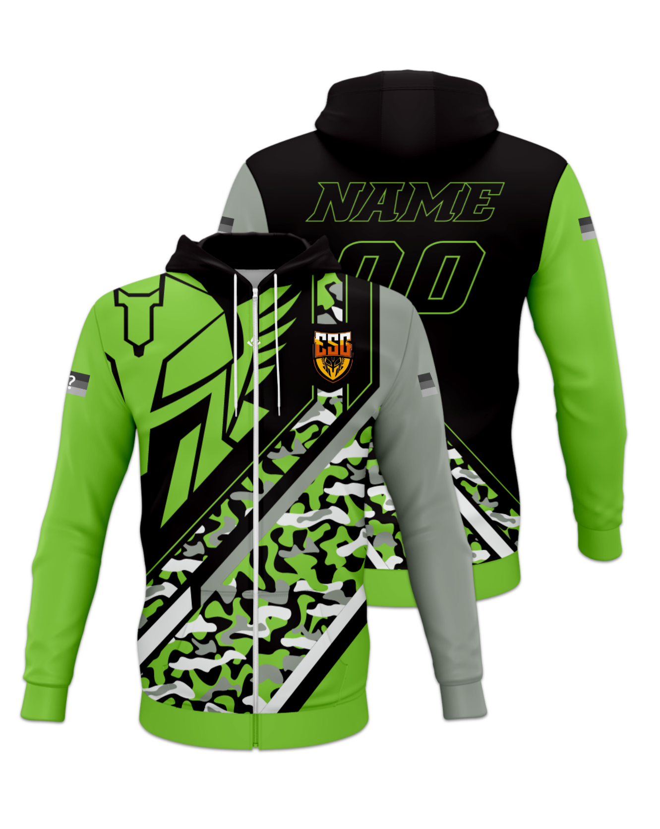 Rendered product preview, stack