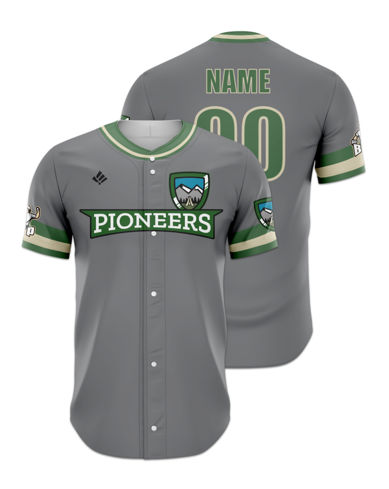 Rendered product preview, stack