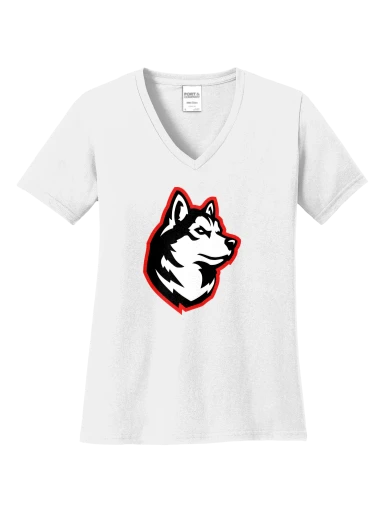 Women's Core Cotton V-Neck Tee preview, front