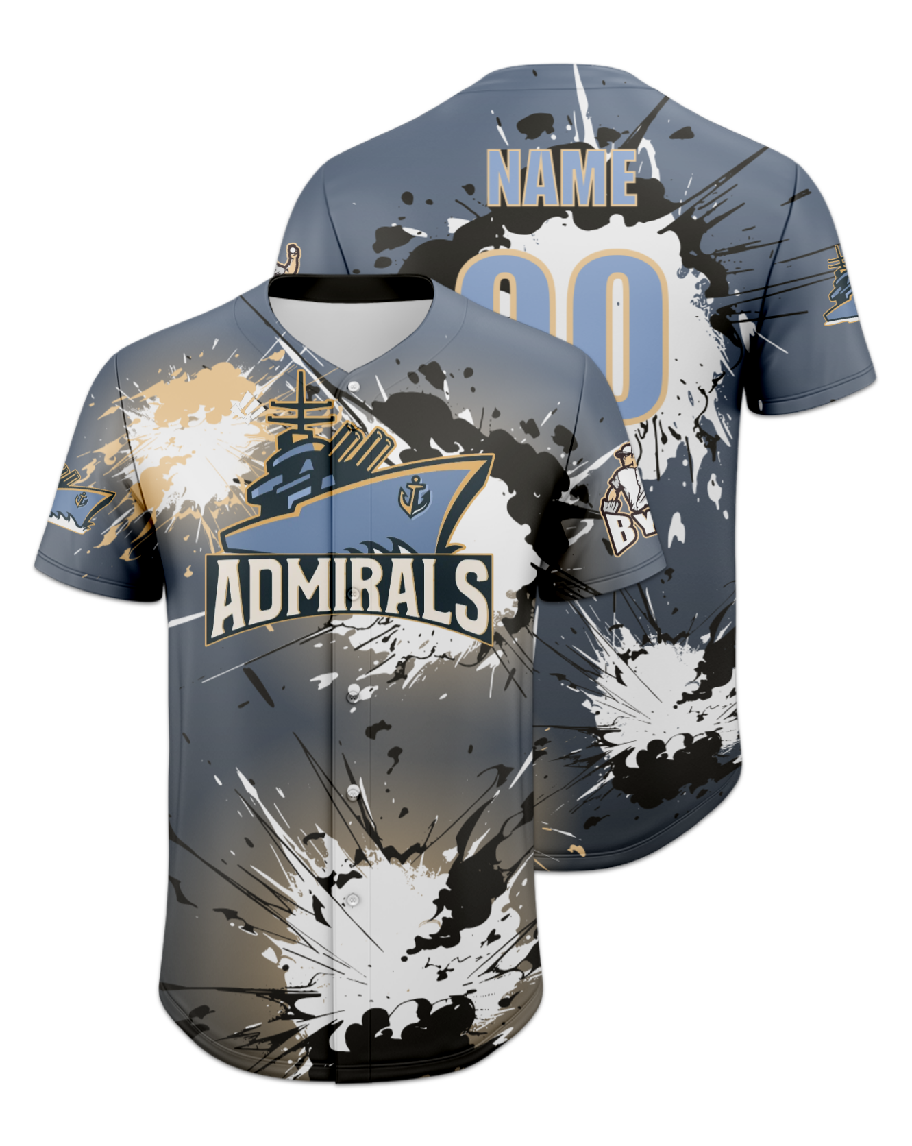 Rendered product preview, stack