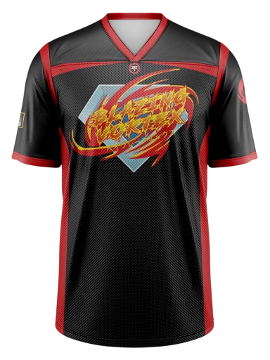Blazing Vortex Football Jersey preview, front