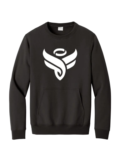 Port & Co Core Fleece Crewneck Pocket Sweatshirt preview, front