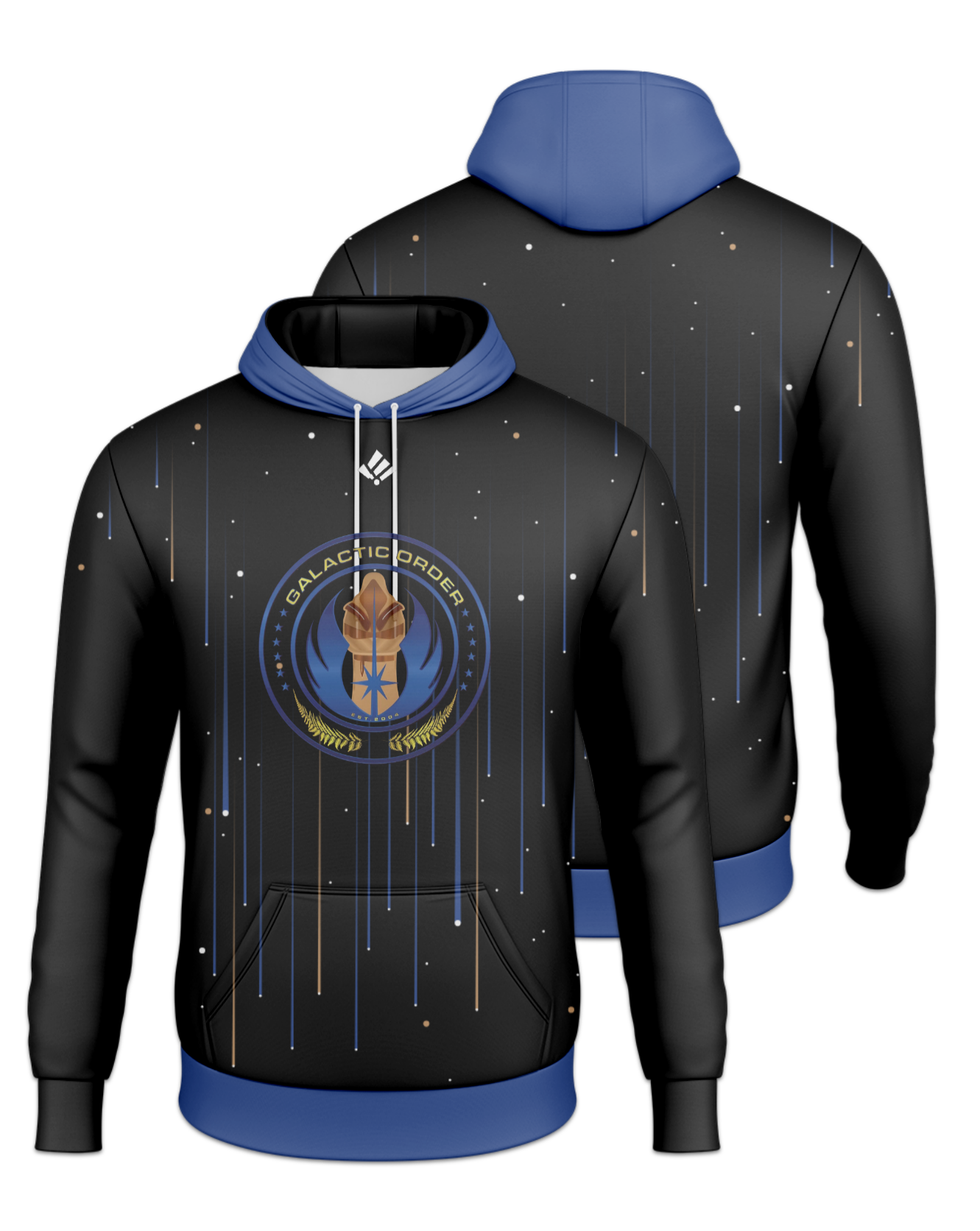 Rendered product preview, stack