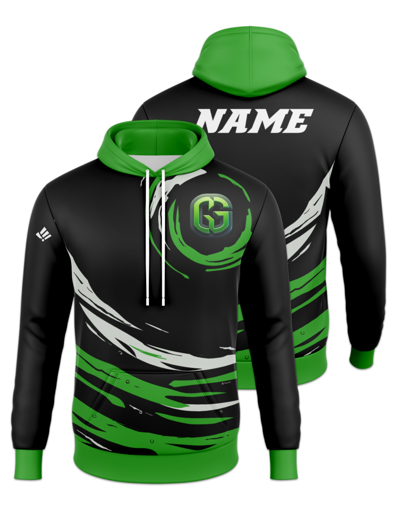 Rendered product preview, stack