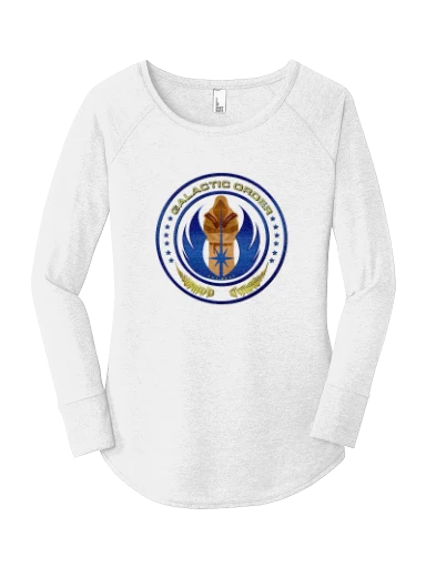 District Women's Perfect Tri Long Sleeve Tunic Tee preview, front