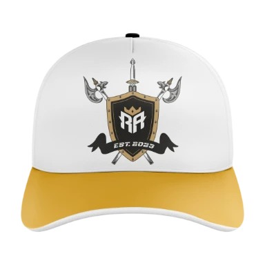 Sublimated 5 Panel Curved Bill Cap preview, front