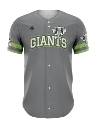 Sublimated Full Button Baseball Jersey preview, front
