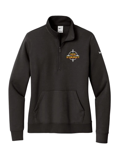 Nike Women's Club Fleece Sleeve Swoosh 1/2-Zip preview, front