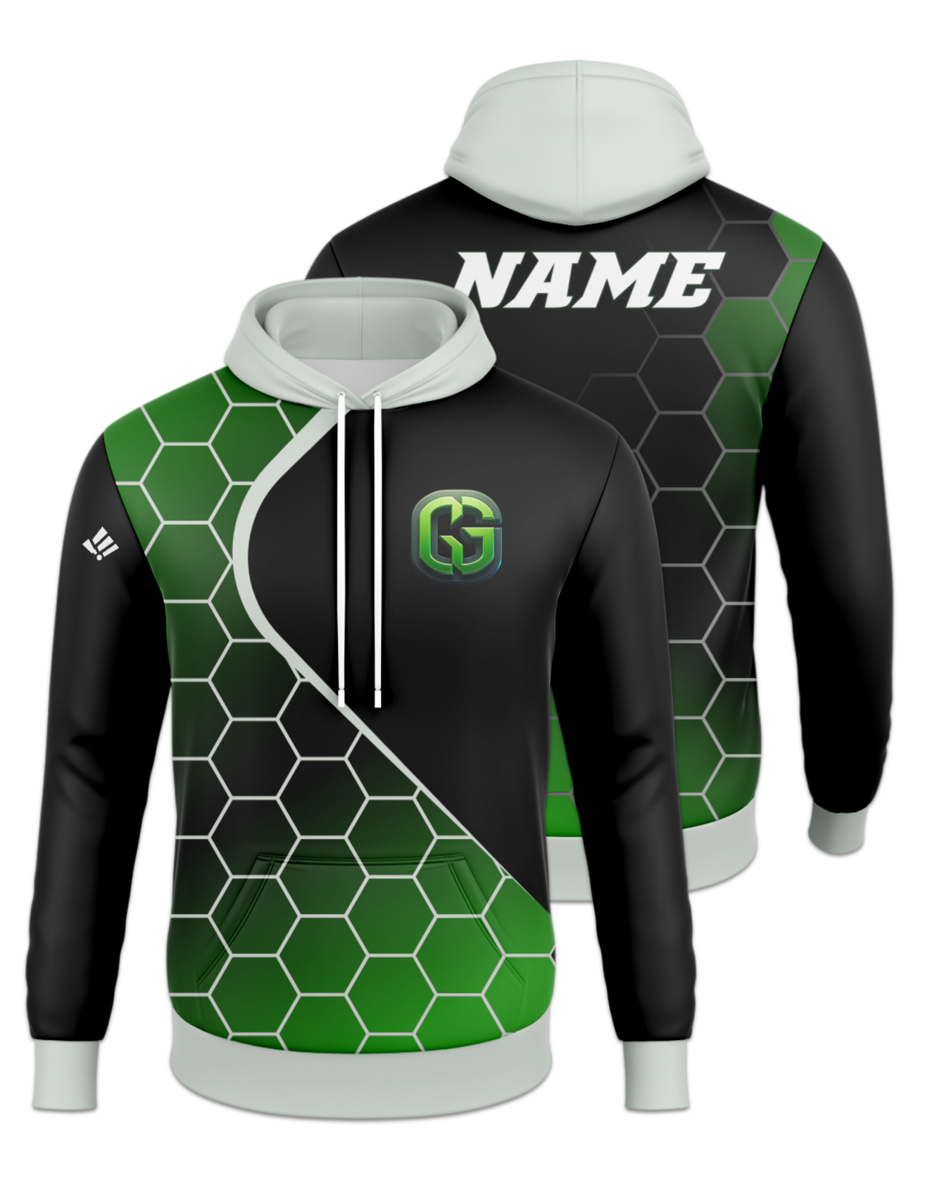 Rendered product preview, stack