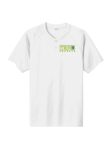 Tier 3 Fan Store PosiCharge Competitor 2-Button Henley preview, front
