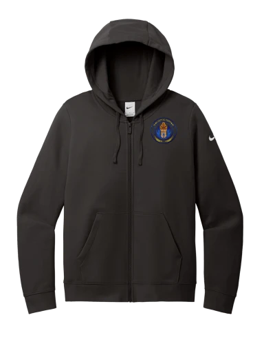 Nike Women's Club Fleece Sleeve Swoosh Full-Zip Hoodie preview, front