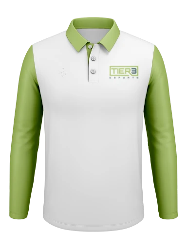 Tier 3 Team Store Men's Long Sleeve Polo preview, front