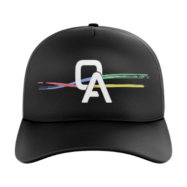 Sublimated 5 Panel Curved Bill Cap preview, front