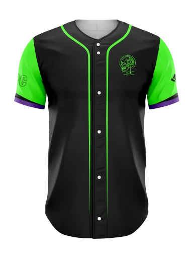 Full Button Baseball Jersey preview, front