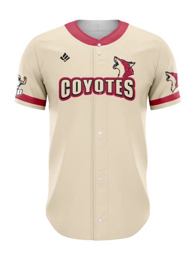 Sublimated Full Button Baseball Jersey preview, front