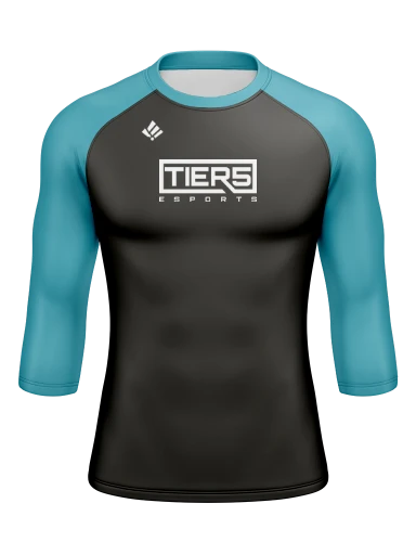 Tier 5 Team Store Men’s Compression Raglan Long Sleeve Rash Guard preview, front