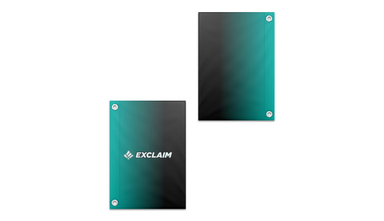 Rendered product preview, stack