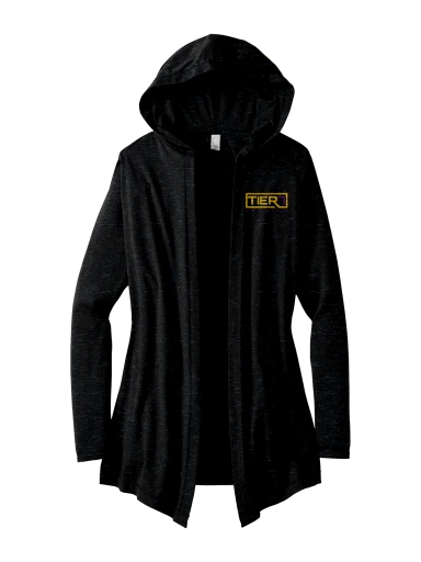 Women's Perfect Tri Hooded Cardigan preview, front