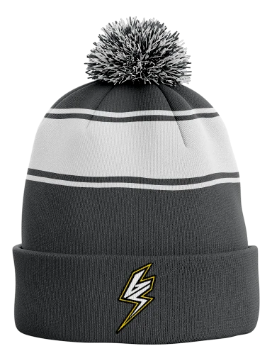 God Speed Grey Pom Pom Beanie preview, front