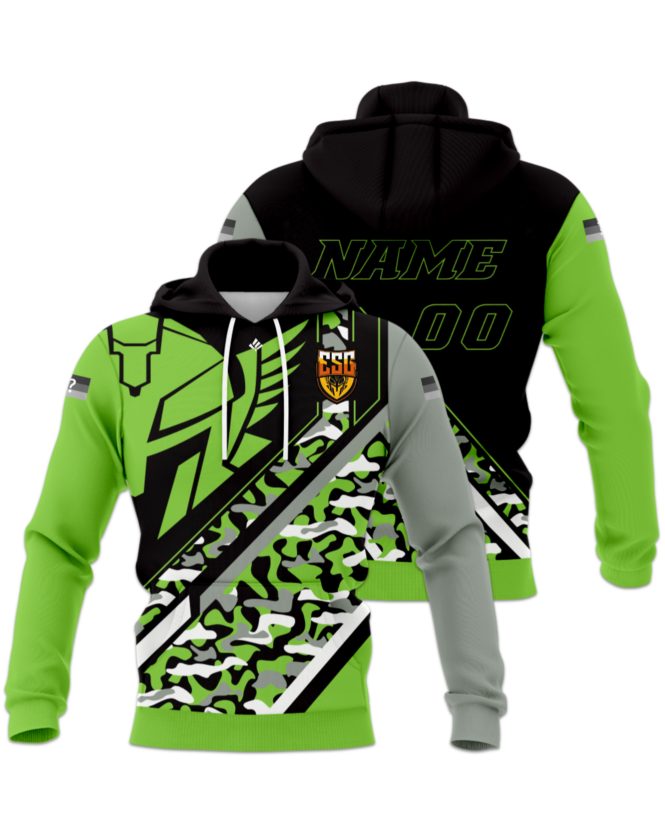 Rendered product preview, stack