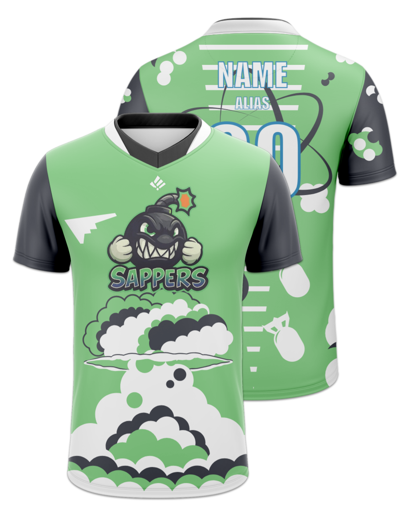 Rendered product preview, stack