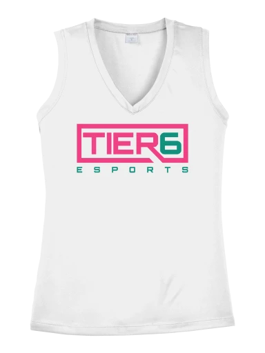 Tier 6 Fundraising Store Women's Sleeveless PosiCharge Competitor V-Neck Tee preview, front