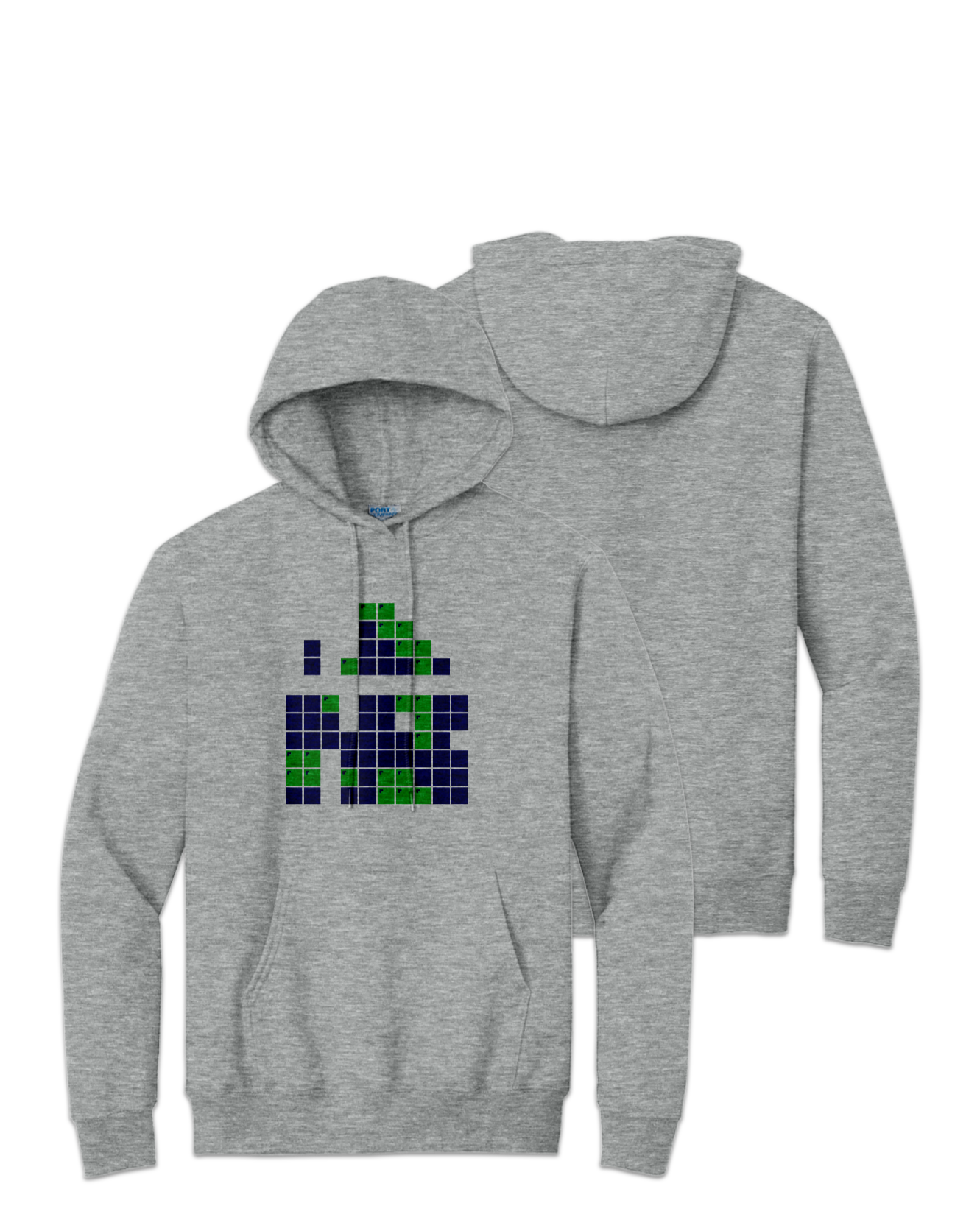 Rendered product preview, stack