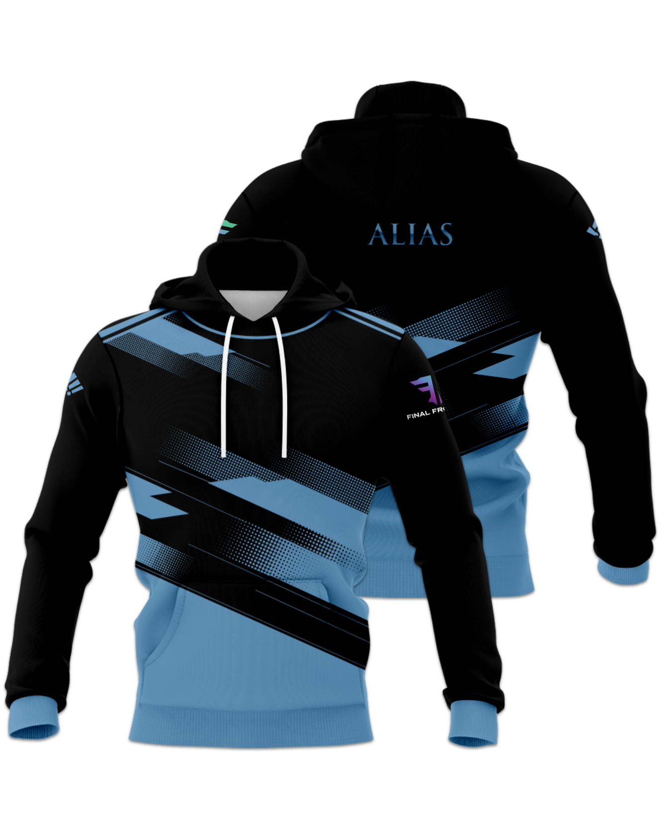 Rendered product preview, stack