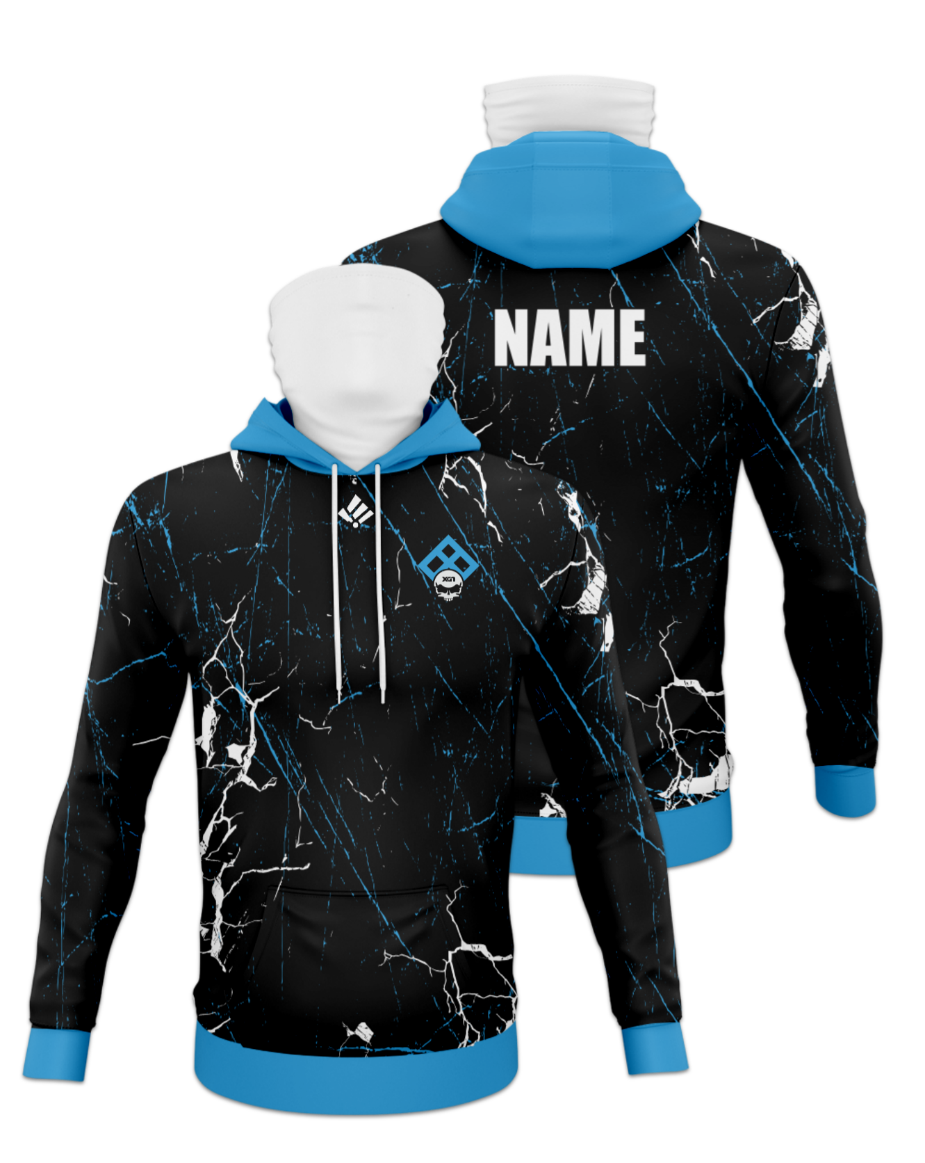 Rendered product preview, stack