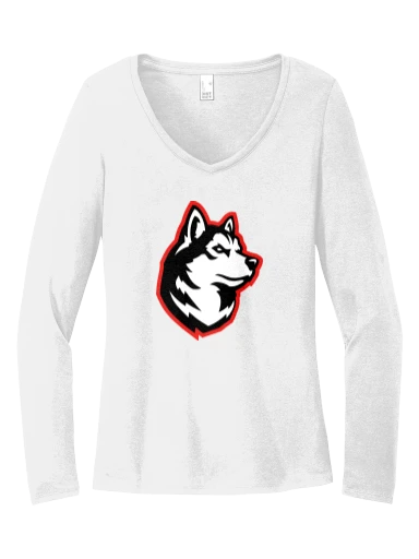 Women's Perfect Tri Long Sleeve V-Neck Tee preview, front