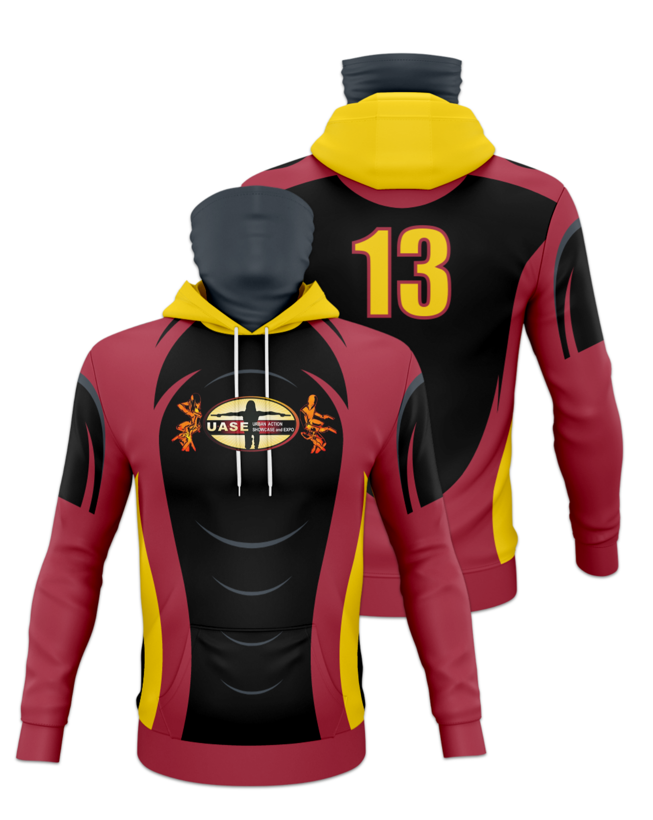 Rendered product preview, stack