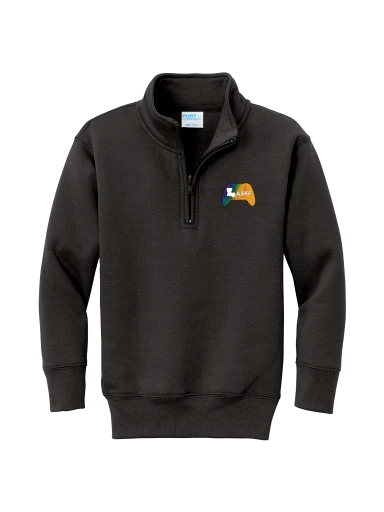 Youth Core Fleece 1/4-Zip Pullover Sweatshirt preview, front