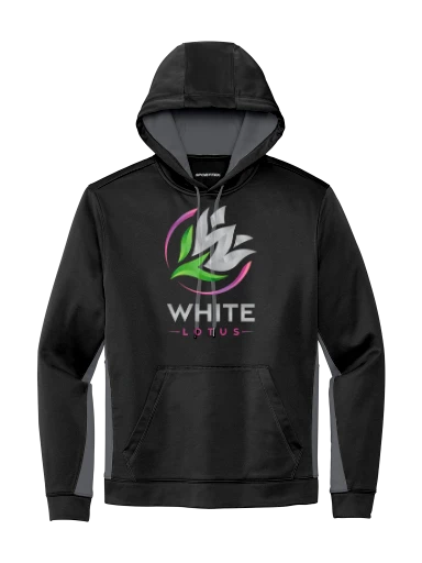Sport-Tek Sport-Wick Fleece Colorblock Hooded Pullover preview, front