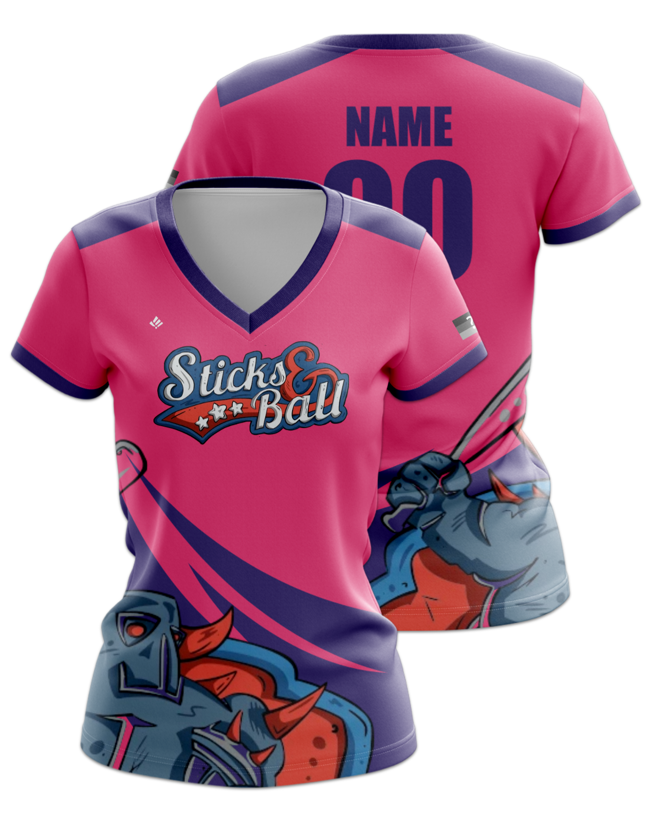 Rendered product preview, stack