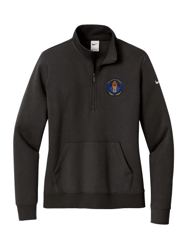 Nike Women's Club Fleece Sleeve Swoosh 1/2-Zip preview, front