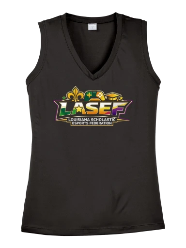 LASEF Women's Sleeveless PosiCharge Competitor V-Neck Tee preview, front