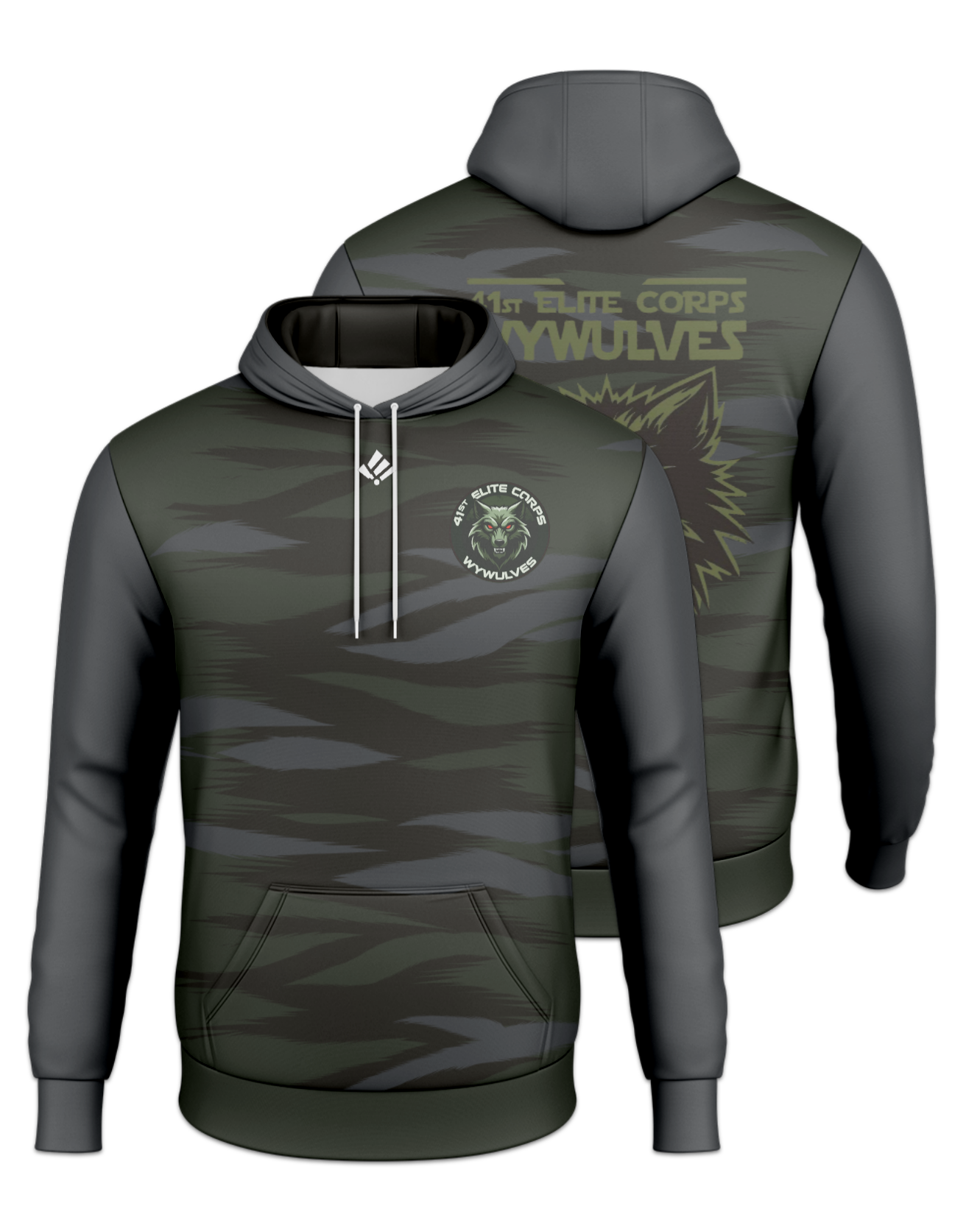 Rendered product preview, stack