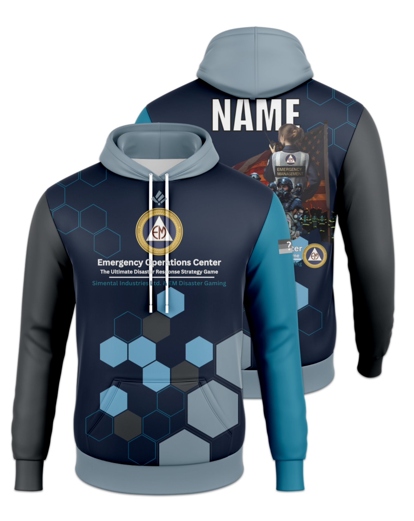 Rendered product preview, stack