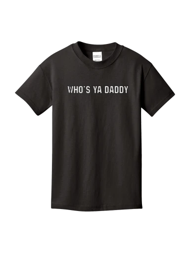 Youth Big Dog Tee Black preview, front