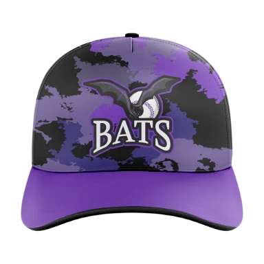 Sublimated 5 Panel Curved Bill Cap preview, front